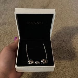 NEW black and white Pandora Necklace
